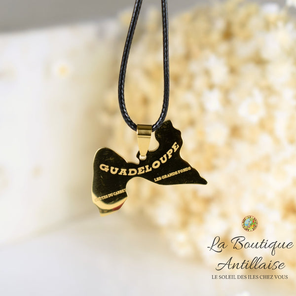 COLLIER PENDENTIF GUADELOUPE OR