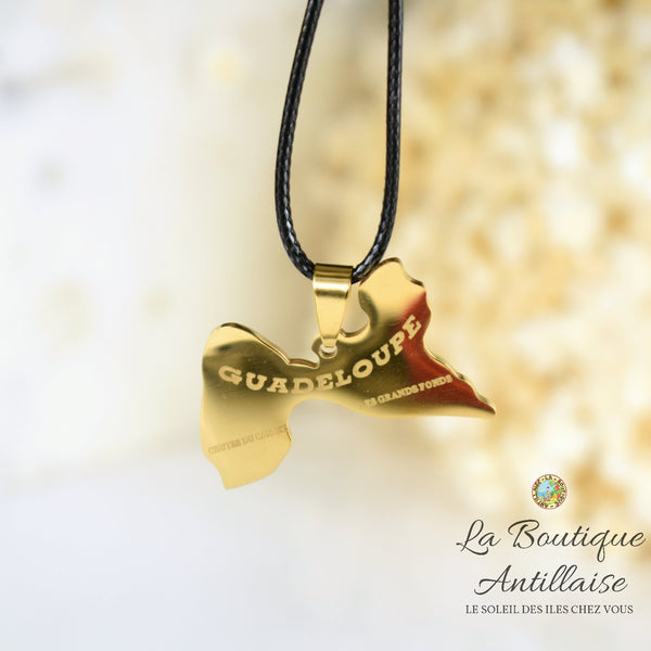 COLLIER PENDENTIF GUADELOUPE OR