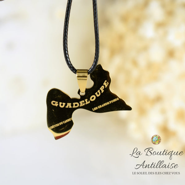 COLLIER PENDENTIF GUADELOUPE OR