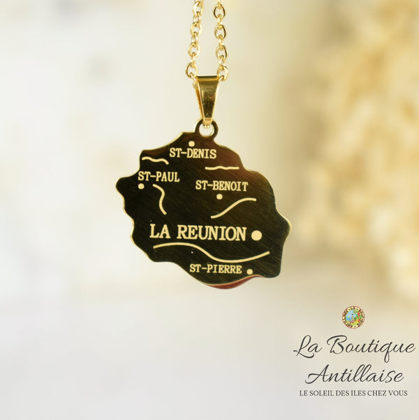 COLLIER PENDENTIF LA REUNION OR