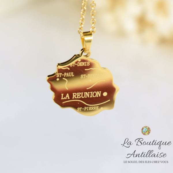 COLLIER PENDENTIF LA REUNION OR
