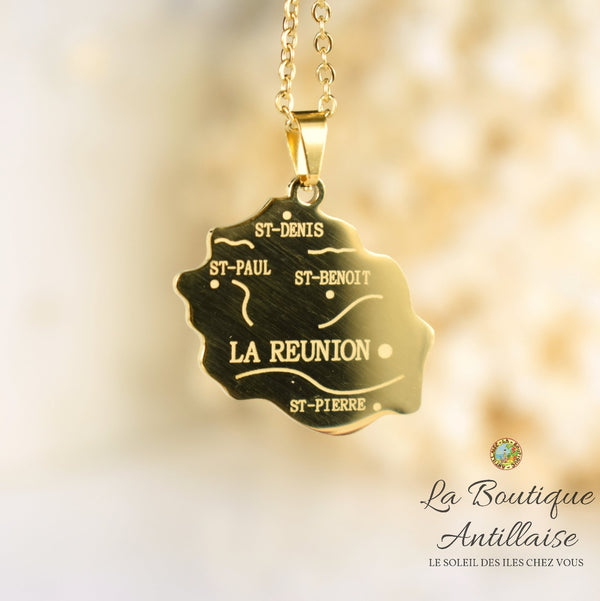 COLLIER PENDENTIF LA REUNION OR