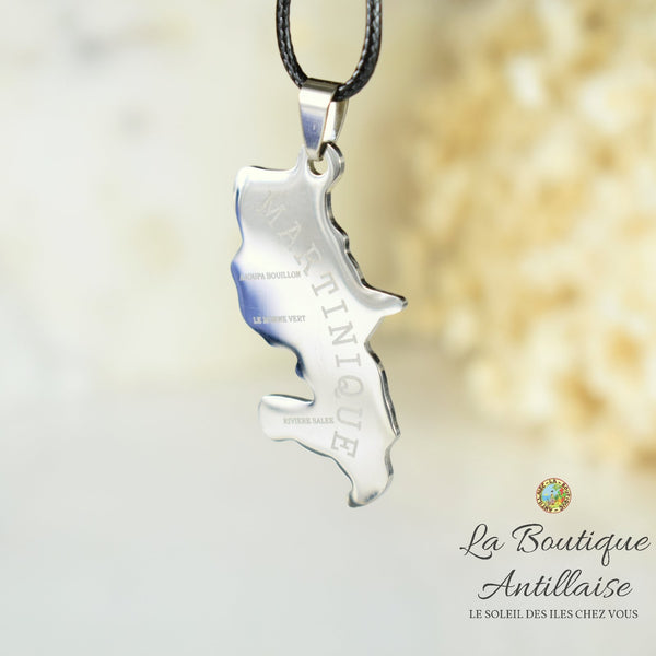 COLLIER PENDENTIF MARTINIQUE ARGENT