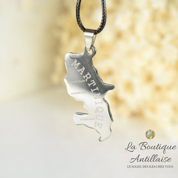 COLLIER PENDENTIF MARTINIQUE ARGENT