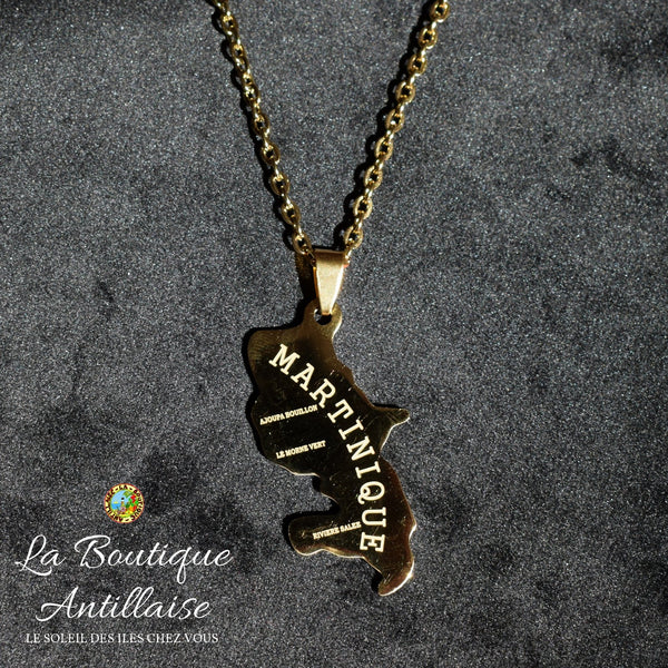 COLLIER PENDENTIF MARTINIQUE OR
