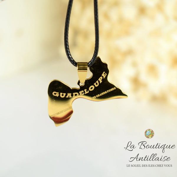 COLLIER PENDENTIF GUADELOUPE OR