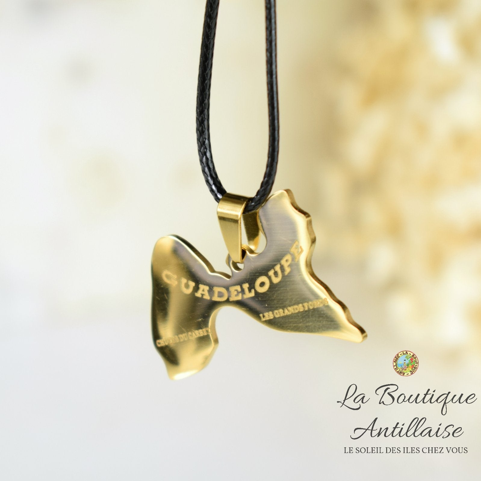 COLLIER PENDENTIF GUADELOUPE OR La Boutique Antillaise collier-pendentif-guadeloupe-or-la-boutique-antillaise