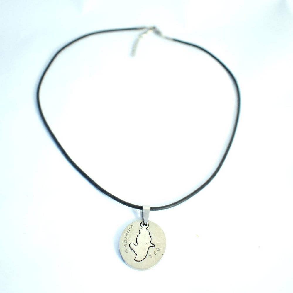 COLLIER INOX CARTE MARTINIQUE