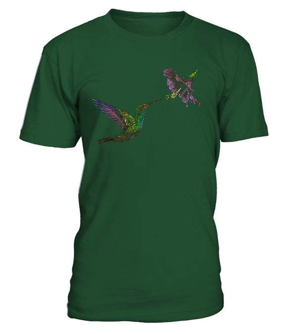 Tshirt unisexe Colibri et Hibiscus